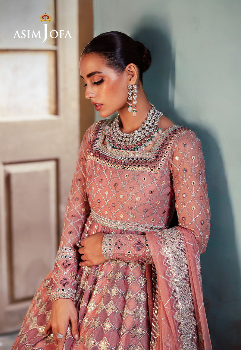 Asim Jofa Bekhudi Ajkb-03 Embroidered Net 3 Pcs
