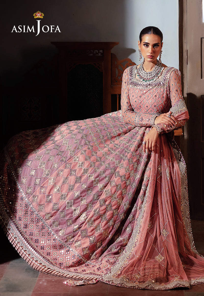 Asim Jofa Bekhudi Ajkb-03 Embroidered Net 3 Pcs