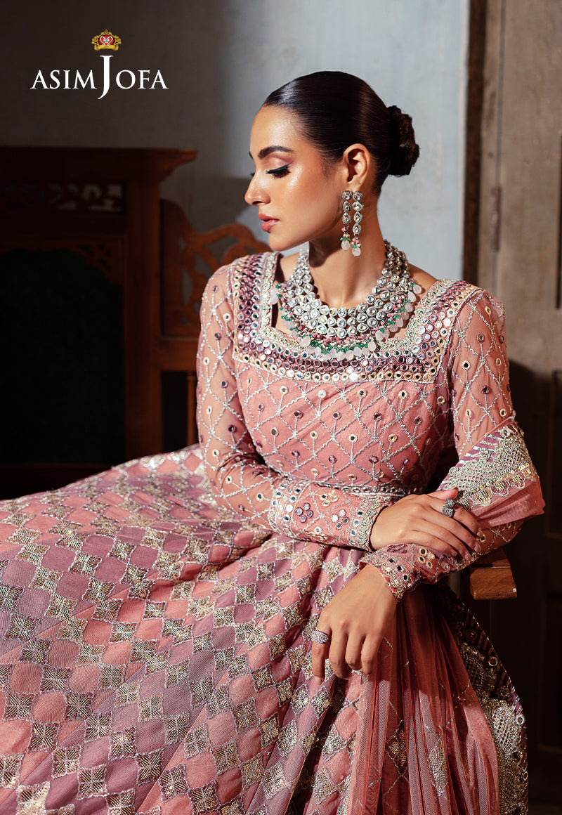 Asim Jofa Bekhudi Ajkb-03 Embroidered Net 3 Pcs