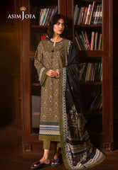 Asim Jofa Prints Unstitched Drop 1 Ajubj-37 Printed Lawn 3 Pcs
