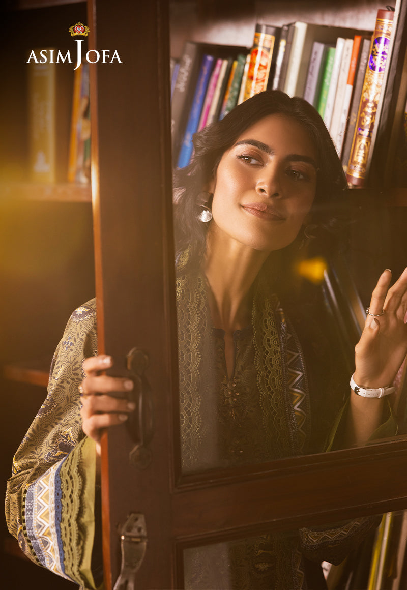 Asim Jofa Prints Unstitched Drop 1 Ajubj-37 Printed Lawn 3 Pcs