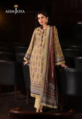Asim Jofa Prints Unstitched Drop 2 Ajubj-47 Printed Lawn 3 Pc