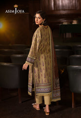 Asim Jofa Prints Unstitched Drop 2 Ajubj-47 Printed Lawn 3 Pc