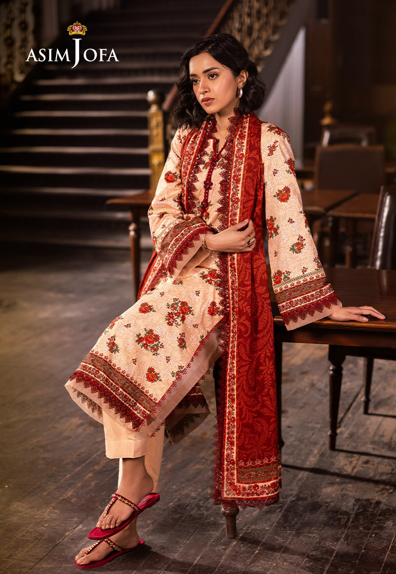 Asim Jofa Designers Limited Edition Pret Ajubj-54 Printed Lawn Stitched 3 Pc