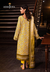 Asim Jofa Prints Unstitched Drop 2 Ajubj-51 Printed Lawn 3 Pc