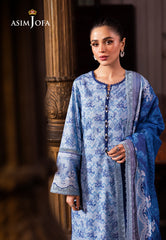 Asim Jofa Prints Unstitched Drop 1 Ajubj-39 Printed Lawn 3 Pcs