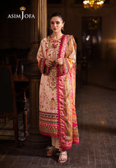 Asim Jofa Designers Limited Edition Pret Ajubj-02 Printed Embroidered Lawn Stitched 3 Pc