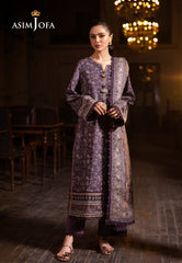 Asim Jofa Prints Unstitched Drop 2 Ajubj-48 Printed Lawn 3 Pc