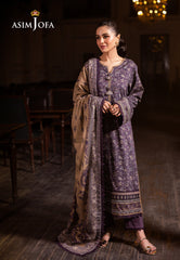 Asim Jofa Prints Unstitched Drop 2 Ajubj-48 Printed Lawn 3 Pc