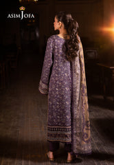Asim Jofa Prints Unstitched Drop 2 Ajubj-48 Printed Lawn 3 Pc