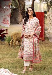 Asim Jofa Prints Unstitched Drop 2 Ajubj-50 Printed Lawn 3 Pc