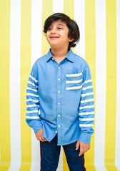 Chambray Cotton Shirt - Wear Ochre