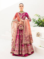 Gulaal Unstitched 3 Piece Wedding Vol-01 Suit-Satrangi 01 - 3 Piece