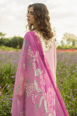 The Secret Garden Hemline By Mushq Unstitched 3 Piece Summer Suit-01-A-Lavendar Whispers