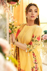 M.Basics By Maria B Unstitched 3 Piece Lawn Vol-01 Collection-01-A