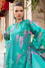 M Prints By Maria B Unstitched 3 Piece Cambric Fall Edit Suit-MPT-2301-A