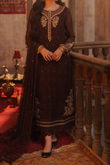 Azure Unstitched 3 Piece Luxe Festive Formals Eid Suit-01-Amber Aura