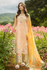The Secret Garden Hemline By Mushq Unstitched 3 Piece Summer Suit-01-B-Moonlit Petals