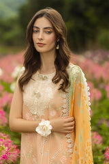 The Secret Garden Hemline By Mushq Unstitched 3 Piece Summer Suit-01-B-Moonlit Petals