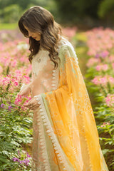 The Secret Garden Hemline By Mushq Unstitched 3 Piece Summer Suit-01-B-Moonlit Petals
