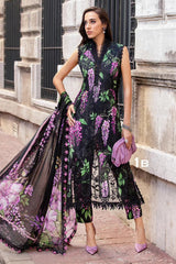 M Prints By Maria B Unstitched 3 Piece Cambric Fall Edit Suit-MPT-2301-B