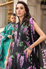 M Prints By Maria B Unstitched 3 Piece Cambric Fall Edit Suit-MPT-2301-B