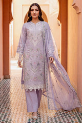 Ayla By Soghat Unsitched 3 Piece Chikankari Lawn Suit-01-Lavender