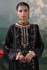 Silvana By Guzel Stitched 3 Piece Luxury Chiffon Suit-01-Reha