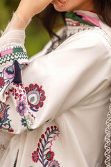 Siraa Lawn By Sadaf Fawad Khan Unstitched 3 Piece Emb Lawn Vol-02 Suit-01-Suzani-A