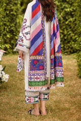 Siraa Lawn By Sadaf Fawad Khan Unstitched 3 Piece Emb Lawn Vol-02 Suit-01-Suzani-A