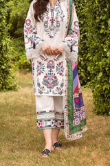 Siraa Lawn By Sadaf Fawad Khan Unstitched 3 Piece Emb Lawn Vol-02 Suit-01-Suzani-A