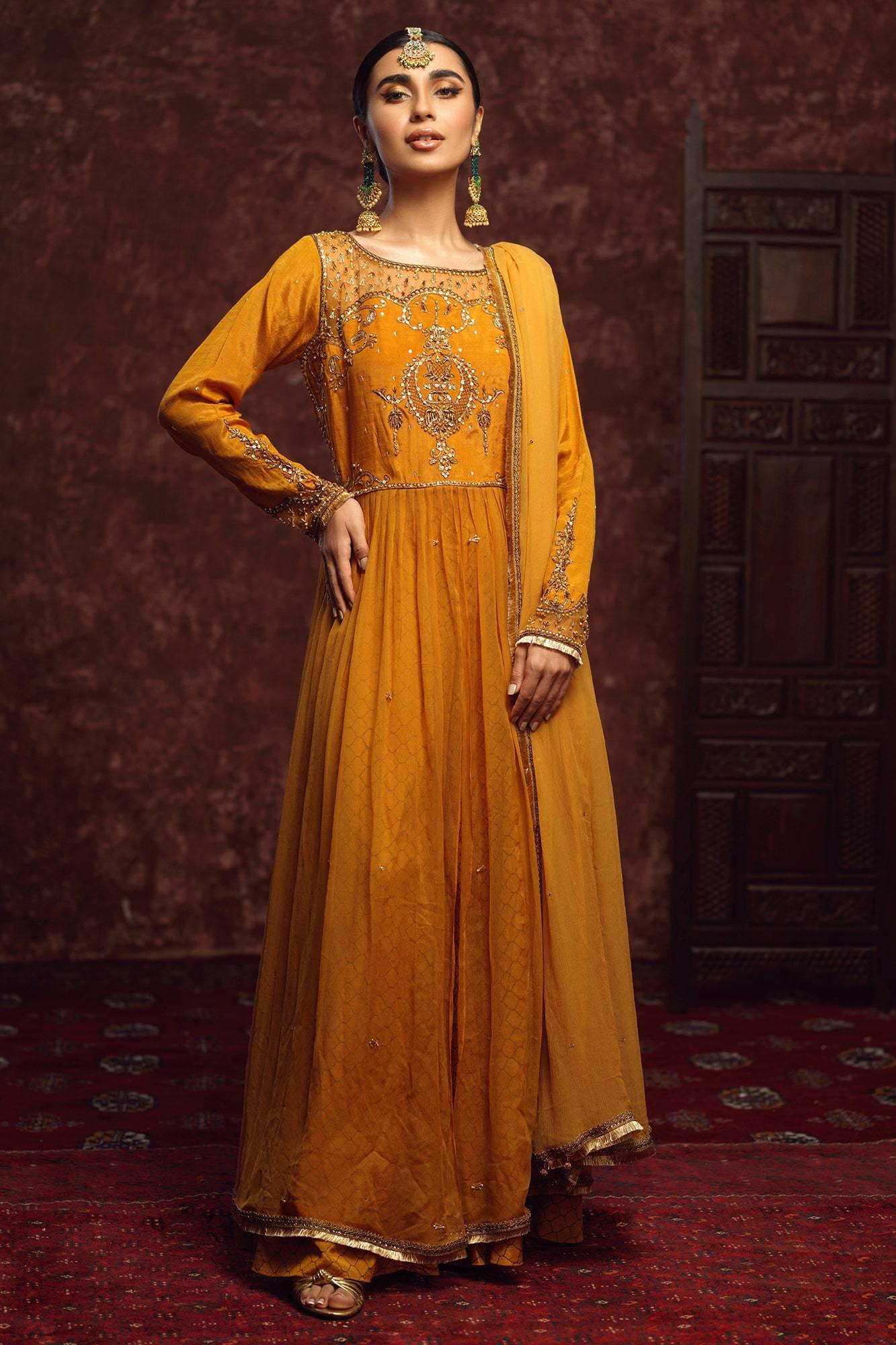 Gehna By Zaaviay Stitched Sona (Chiffon - Three Piece)