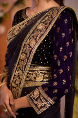 Makhmal By Zaaviay Stitched Kinara (Saree)