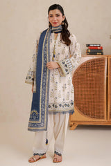 Zellbury Unstitched 3 Piece Lawn Vol-04 Suit-WUS26X30625