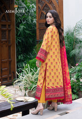 Asim Jofa Prints Unstitched Drop 2 Ajuub-36 Printed Lawn 3 Pc