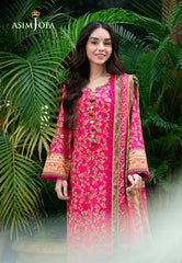 Asim Jofa Prints Unstitched Drop 2 Ajuub-24 Printed Lawn 3 Pc