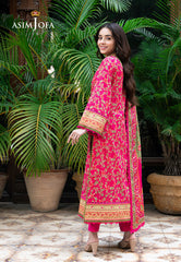 Asim Jofa Prints Unstitched Drop 2 Ajuub-24 Printed Lawn 3 Pc