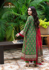 Asim Jofa Prints Unstitched Drop 2 Ajuub-40 Printed Lawn 3 Pc