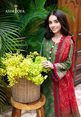 Asim Jofa Prints Unstitched Drop 2 Ajuub-40 Printed Lawn 3 Pc