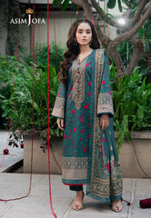 Asim Jofa Prints Unstitched Drop 2 Ajuub-38 Printed Lawn 3 Pc