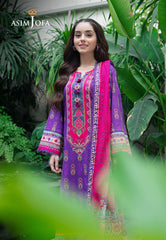 Asim Jofa Prints Unstitched Drop 2 Ajuub-34 Printed Lawn 3 Pc