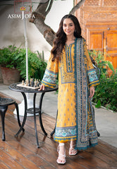 Asim Jofa Prints Unstitched Drop 2 Ajuub-23 Printed Lawn 3 Pc
