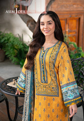 Asim Jofa Prints Unstitched Drop 2 Ajuub-23 Printed Lawn 3 Pc