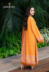 Asim Jofa Prints Unstitched Drop 2 Ajuub-29 Printed Lawn 3 Pc