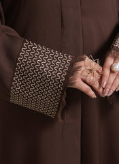 Hijab Ul Hareem wave embroidery Nida Abaya | 0116-E-1108