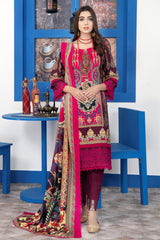 Mashaal by Riaz Arts Unstitched 3 Piece Digital Emb Khaddar Suit-MD-01