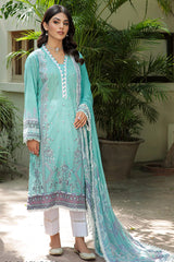 Farasha Unstitched 3 Piece Festive Lawn Vol-02 Suit-01-Clary Sage