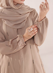 Hijab Ul Hareem Desert Glow Stone Work Nida Abaya | 0116-RC-1106