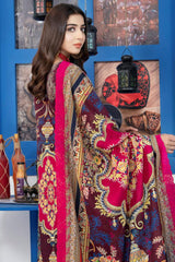 Mashaal by Riaz Arts Unstitched 3 Piece Digital Emb Khaddar Suit-MD-01