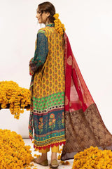 Zarki's by Riaz Arts Unstitched 3 Piece Printed Kundan Sateen Suit-KS-01